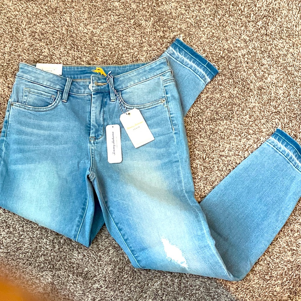Tommy Bahama high rise skinny Jean